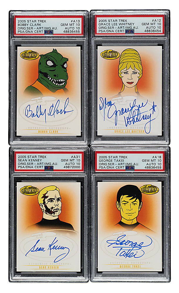 2005 Rittenhouse "Star Trek" The Original Series Art and Images Autograph PSA-Graded Complete Set (31)
