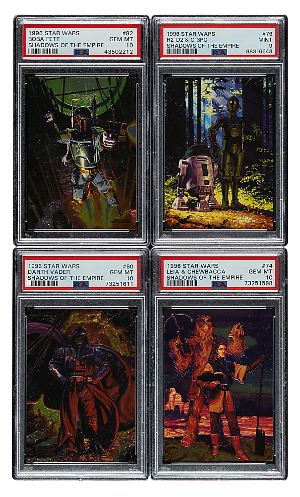 1996 Topps "Star Wars" Shadows of the Empire PSA-Graded Collection (31) Including Darth Vader and Boba Fett
