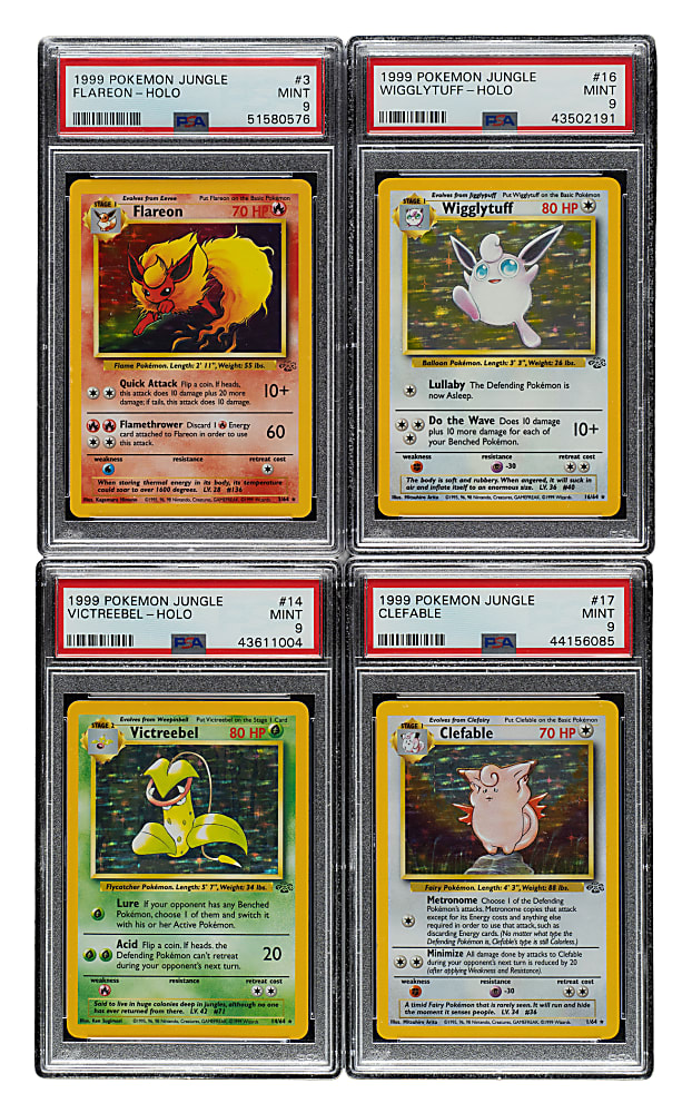 1999 Pokemon Jungle PSA MINT 9 Collection (35) Including Five Holographics