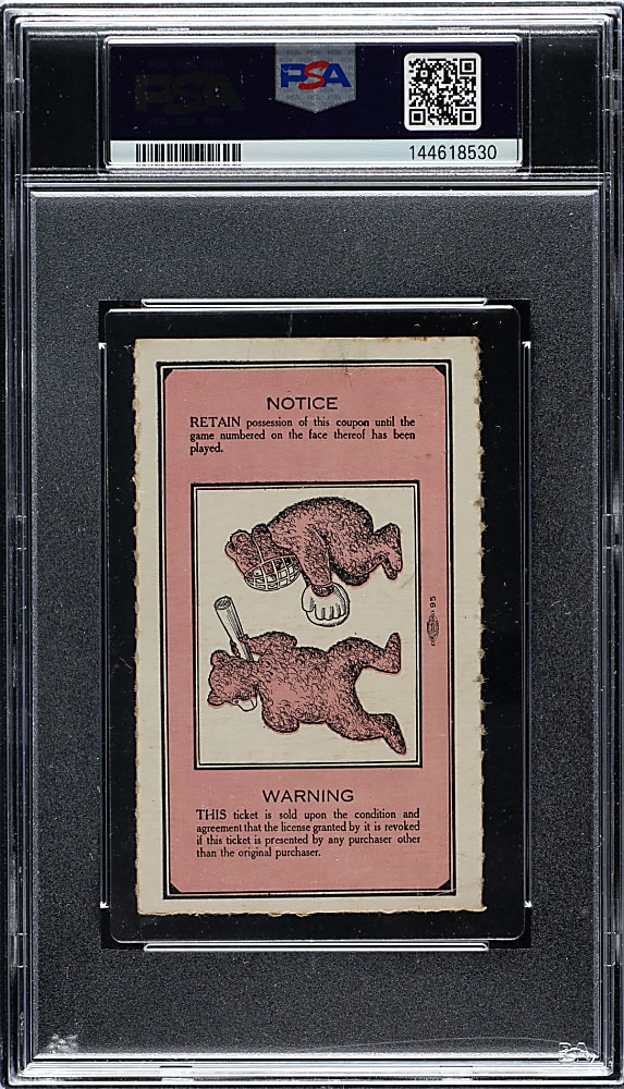 1932 Chicago Cubs (vs. New York Yankees) World Series Game 4 Ticket Stub PSA VG-EX 4 - Babe Ruth's Final World Series Game