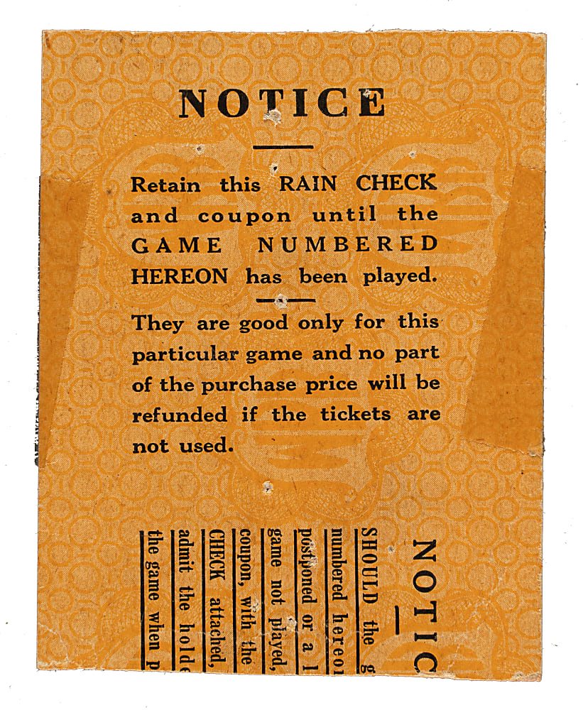 1932 New York Yankees (vs. Chicago Cubs) World Series Game 2 Ticket Stub - Babe Ruth's Final World Series Game at Yankee Stadium