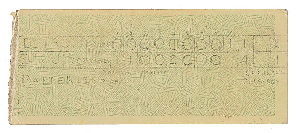 1934 St. Louis Cardinals (vs. Detroit Tigers) World Series Game 3 Ticket Stub