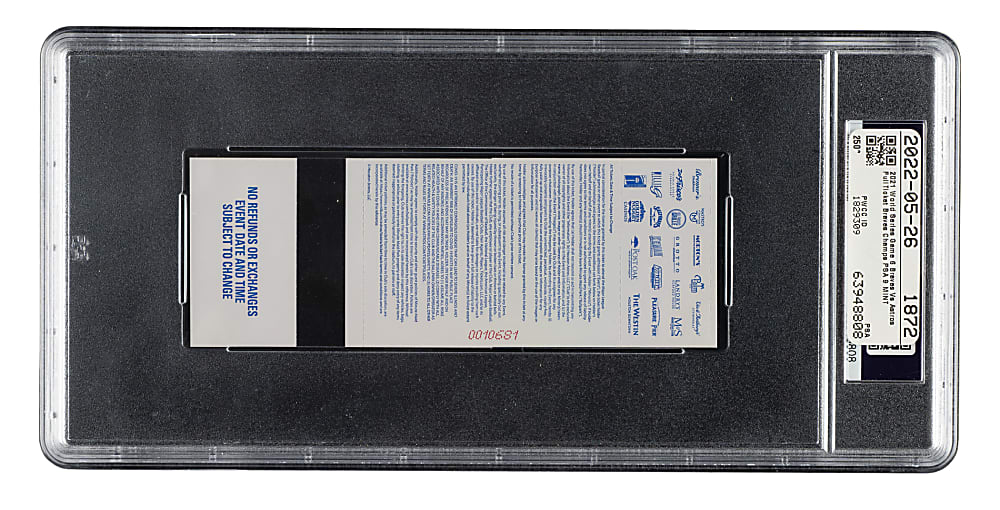 2021 Houston Astros (vs. Atlanta Braves) World Series Game 6 Full Ticket PSA MINT 9 - Braves Fourth Championship