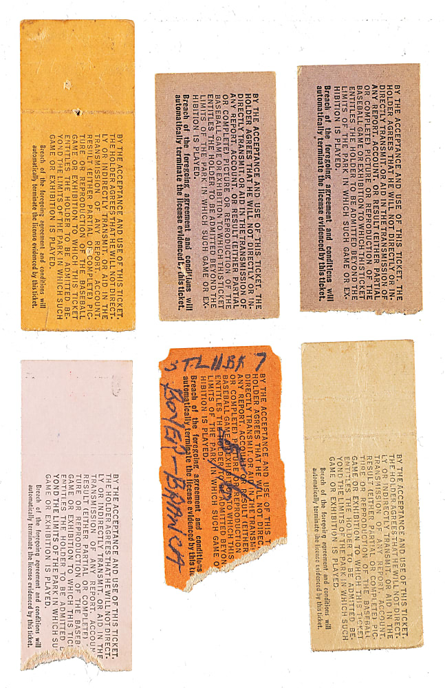1951 Brooklyn Dodgers Ebbets Field Ticket Stub Collection (17) - All Games Featuring Jackie Robinson!