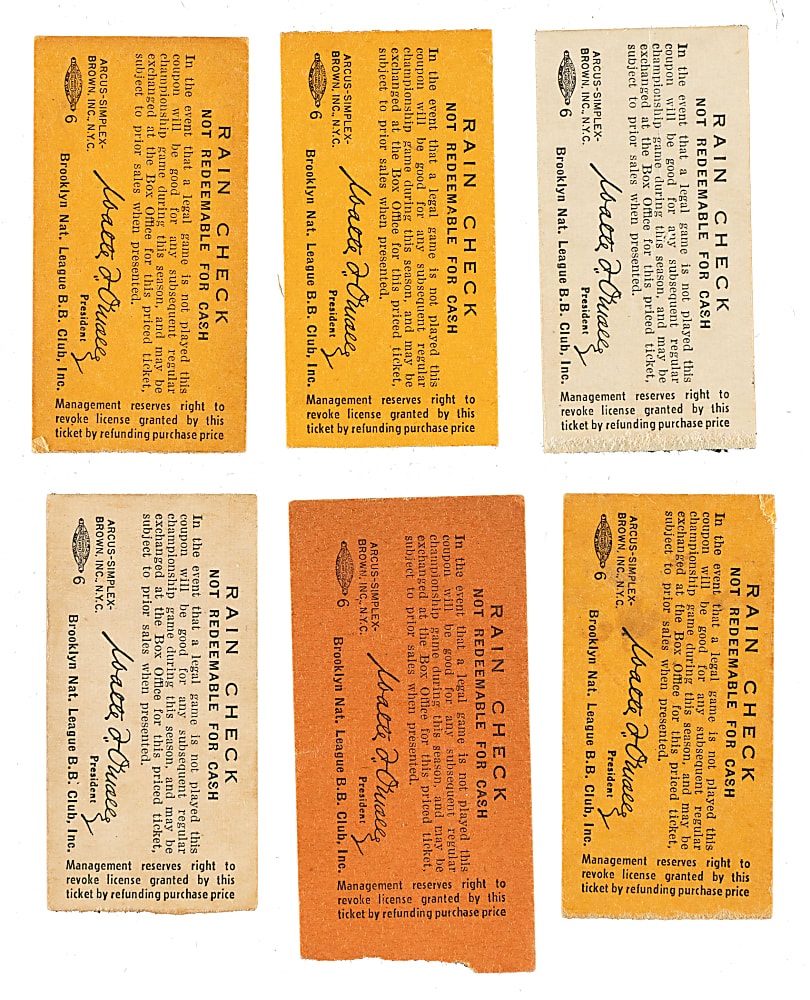 1956 Brooklyn Dodgers Ebbets Field Ticket Stub Collection (15) - All Games Featuring Jackie Robinson!
