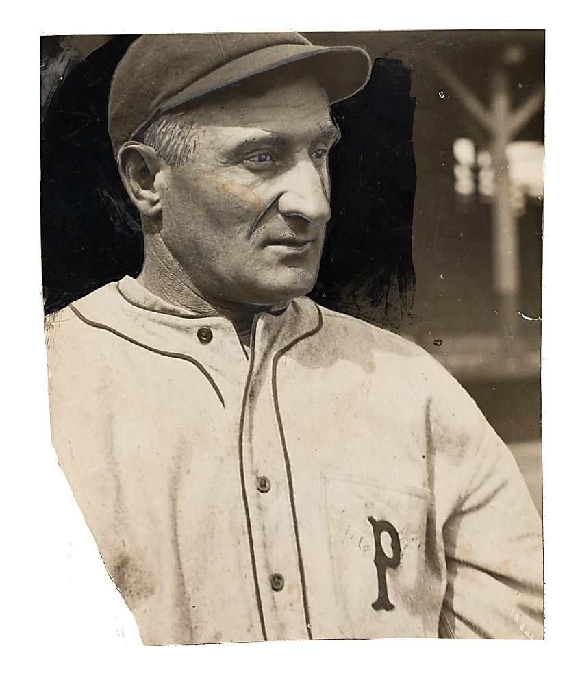 Circa 1915-1917 Honus Wagner Original Cleveland News Photograph PSA/DNA Type I