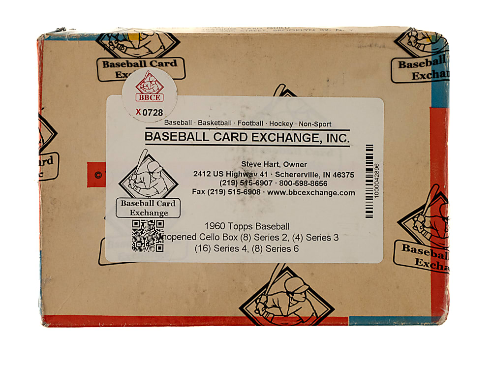Exceptional 1960 Topps Unopened Cello Box (36 Packs) Including 16 Fourth Series (Mickey Mantle) Packs - BBCE