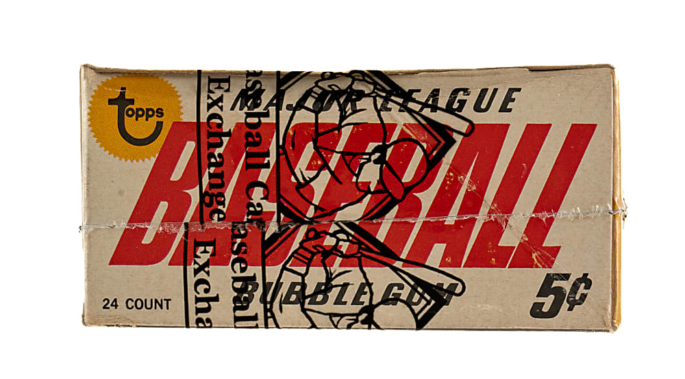 Extremely Rare 1967 Topps Unopened Wax Box (24 Packs) - BBCE