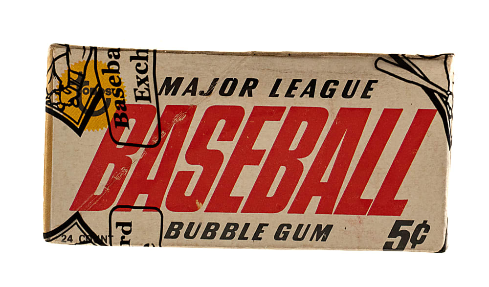 Extremely Rare 1967 Topps Unopened Wax Box (24 Packs) - BBCE