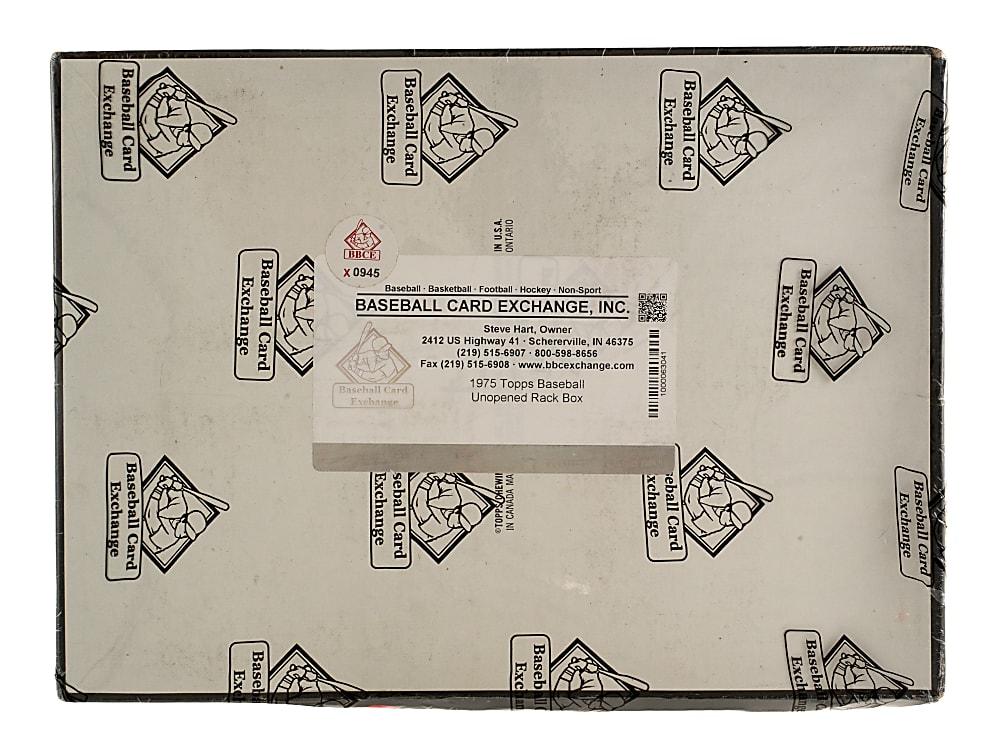 1975 Topps Unopened Rack Box (24 Packs) - BBCE