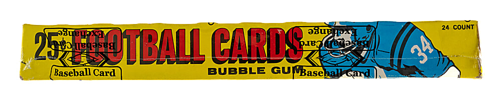 1976 Topps Football Unopened Cello Box (24 Packs) - BBCE