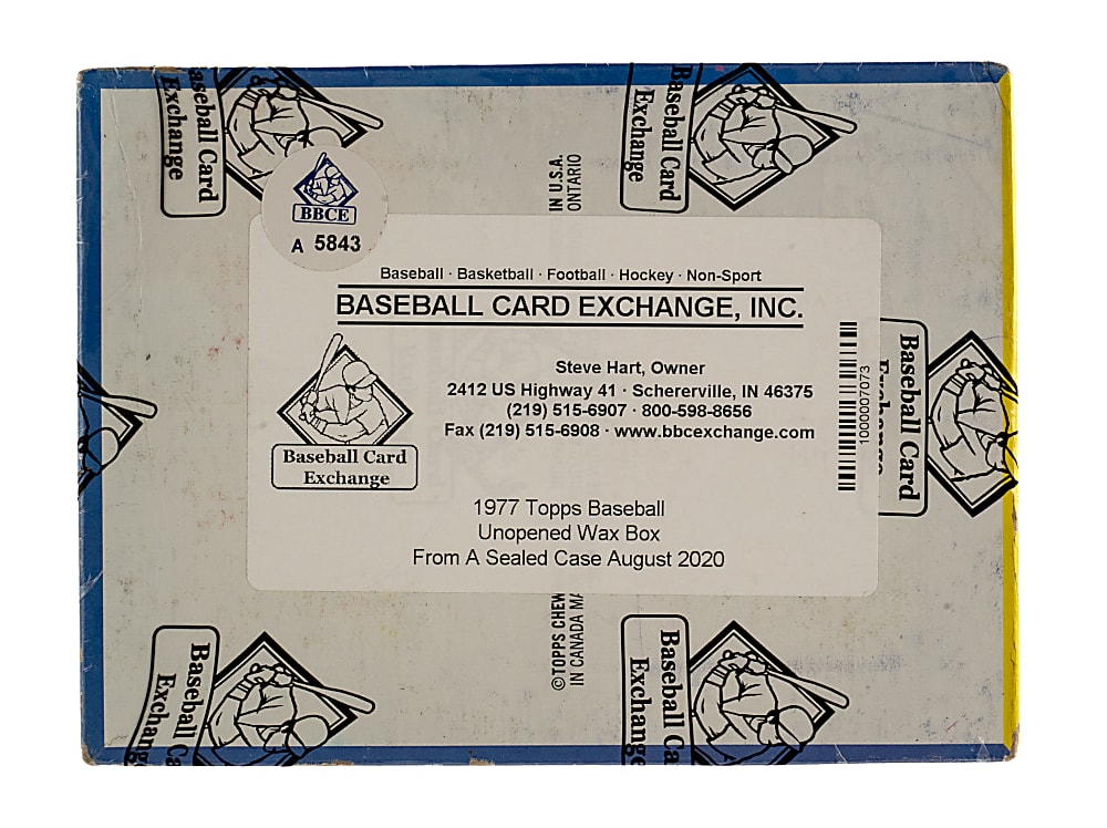 1977 Topps Unopened Wax Box (36 Packs) - BBCE - From a Sealed Case (FASC)