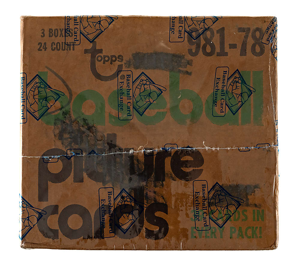 1978 Topps Factory-Sealed Unopened Rack Case (3 Boxes, 72 Packs) - BBCE