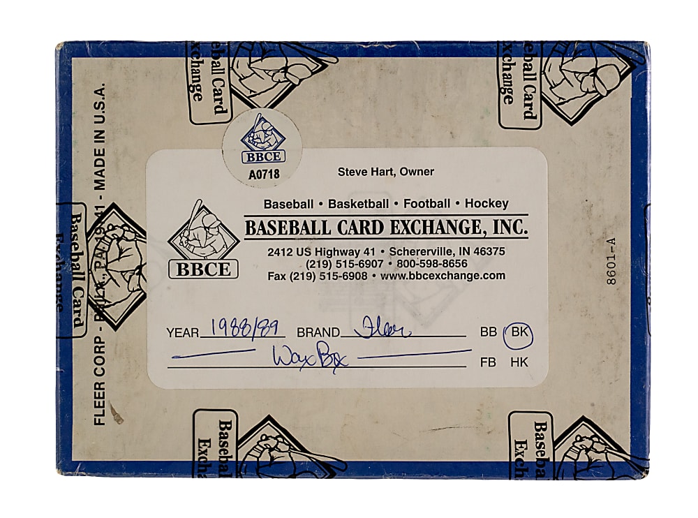 1988-1989 Fleer Basketball Unopened Wax Box (36 Packs) - BBCE