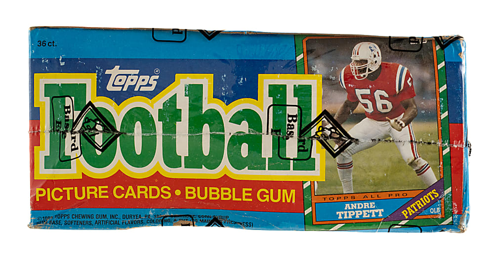 1986 Topps Football Unopened Wax Box (36 Packs) - BBCE - From a Sealed Case (FASC)