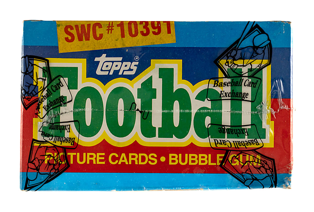 1986 Topps Football Unopened Wax Box (36 Packs) - BBCE - From a Sealed Case (FASC)