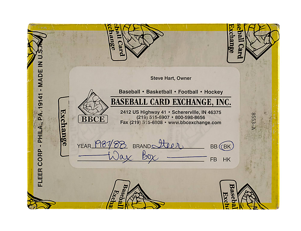 1987-1988 Fleer Basketball Unopened Wax Box (36 Packs) - BBCE