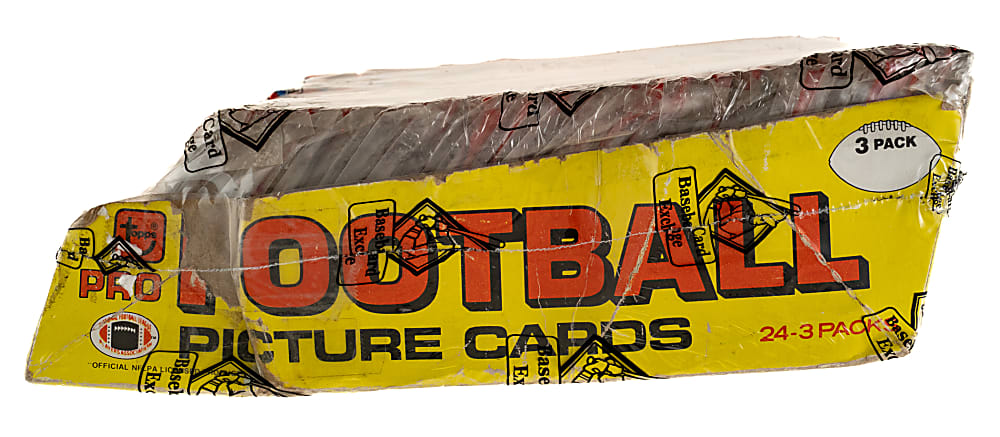 1981 Topps Football Unopened Grocery Rack Pack Box (24 Packs) - BBCE