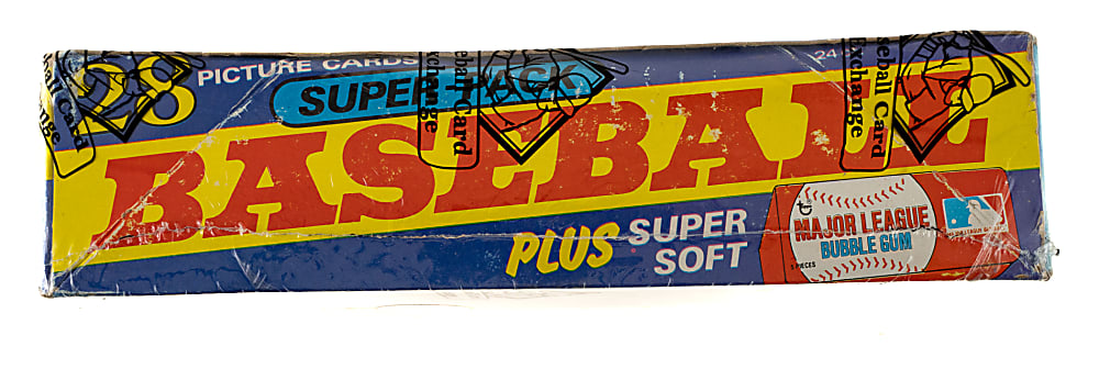 1980 Topps Unopened Super Cello Pack Box (24 Packs) - BBCE - Rickey Henderson Rookie Year