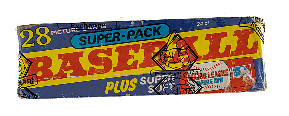 1980 Topps Unopened Super Cello Pack Box (24 Packs) - BBCE - Rickey Henderson Rookie Year