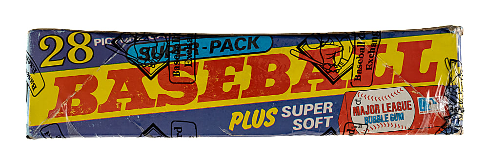 1980 Topps Unopened Super Cello Pack Box (24 Packs) - BBCE - Rickey Henderson Rookie Year