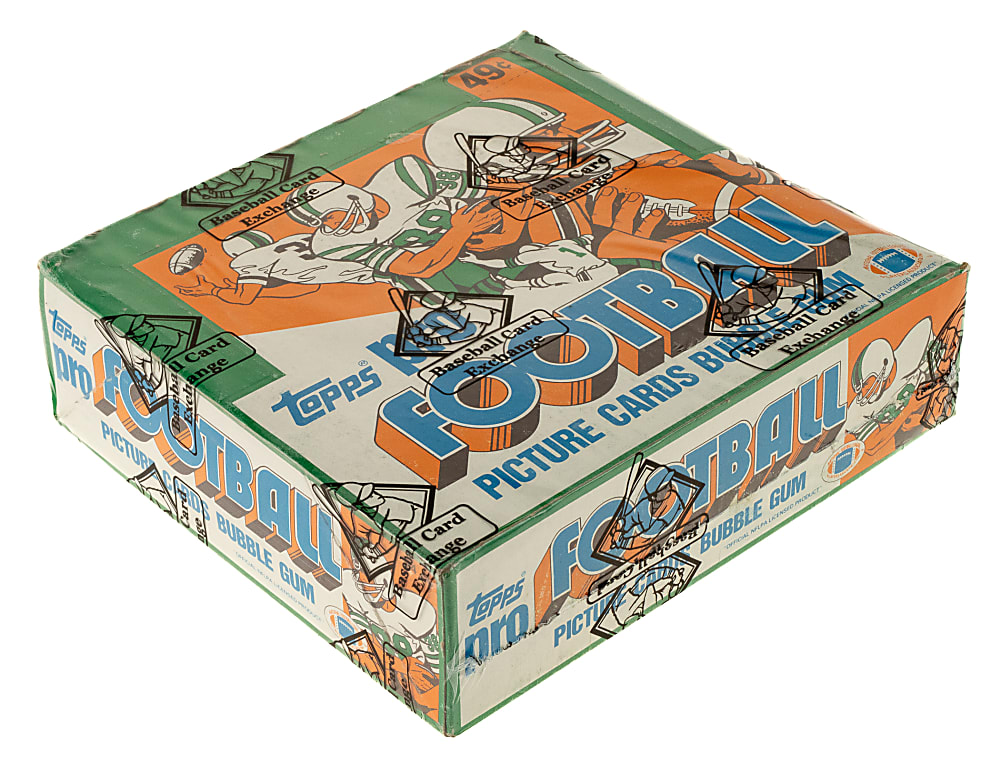 1981 Topps Football Unopened Cello Box (24 Packs) - BBCE - Joe Montana Rookie Year