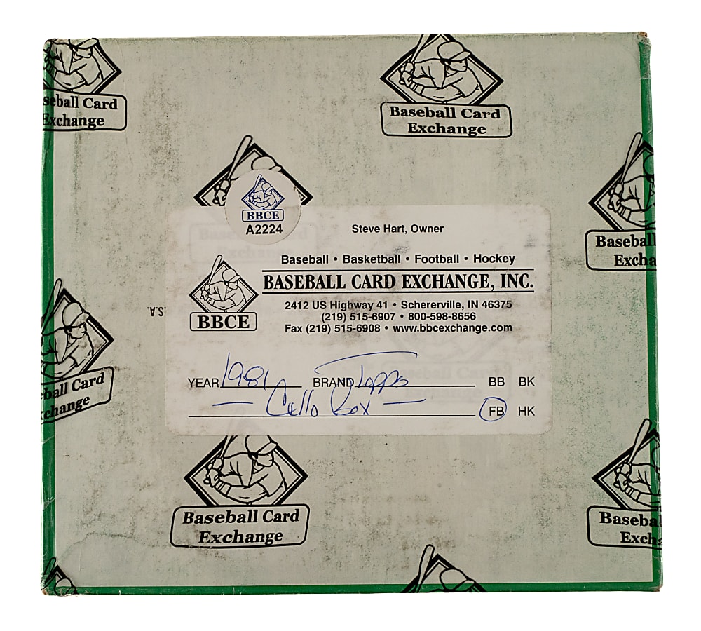 1981 Topps Football Unopened Cello Box (24 Packs) - BBCE - Joe Montana Rookie Year