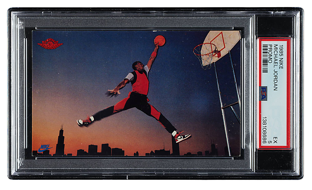 1985 Nike Basketball Michael Jordan Rookie Promo PSA EX 5