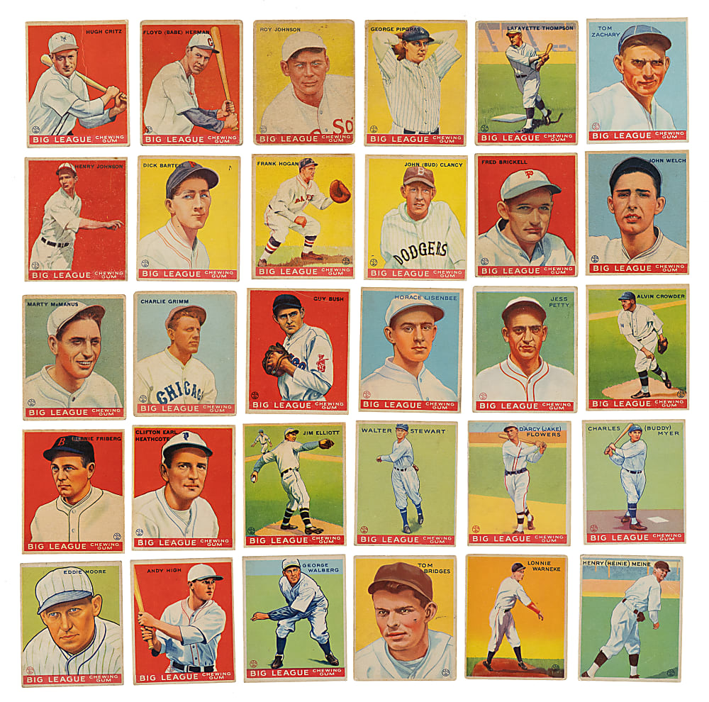 1933 R319 Goudey Collection (38) Including Eight Hall of Famers