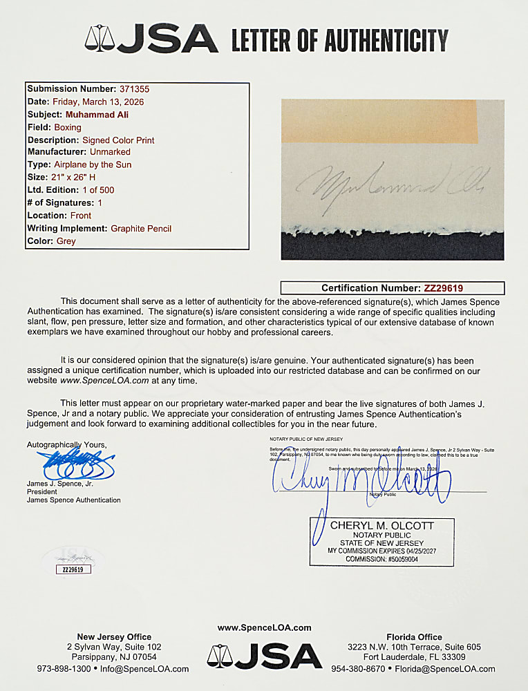 Muhammad Ali Signed Limited-Edition Silkscreen Print Set (4) - JSA