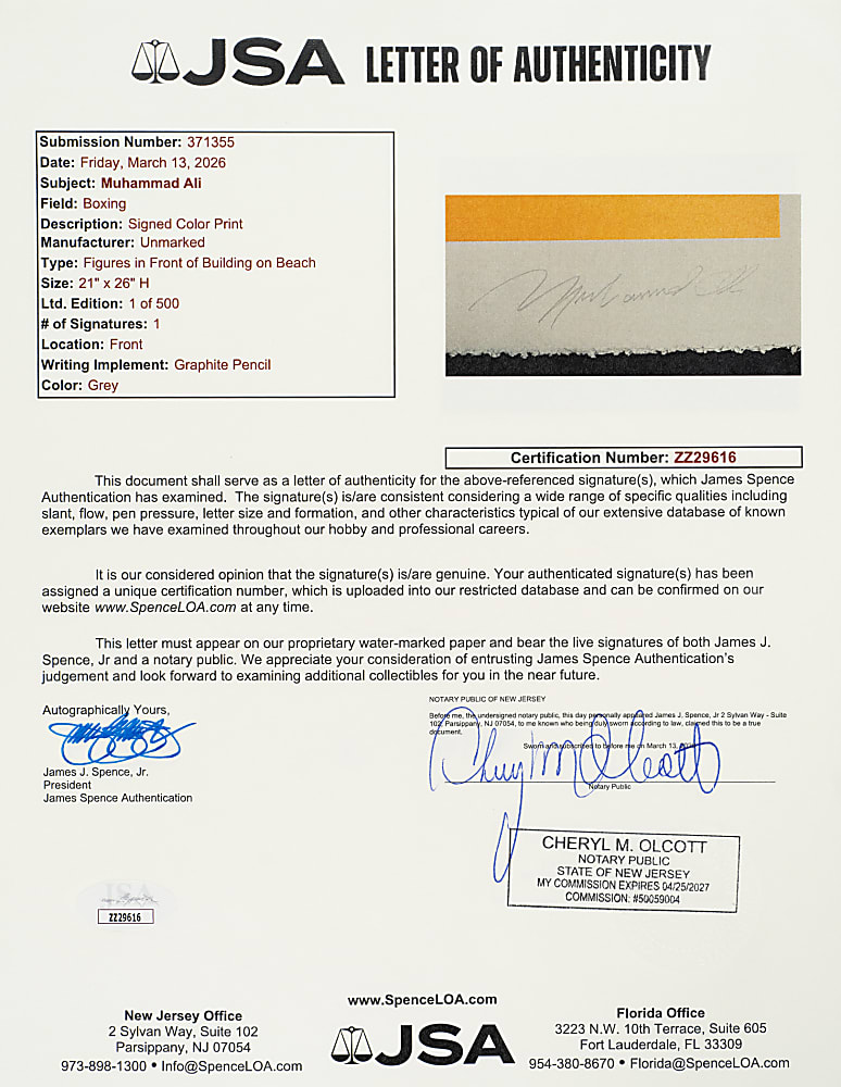 Muhammad Ali Signed Limited-Edition Silkscreen Print Set (4) - JSA