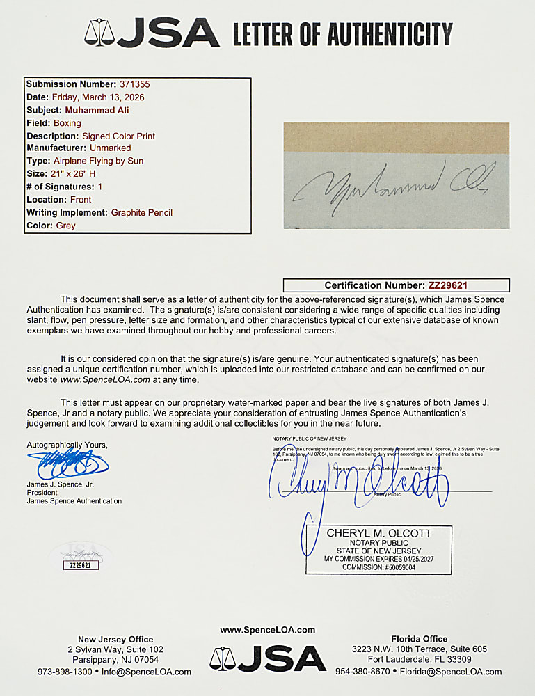 Muhammad Ali Signed Limited-Edition Silkscreen Print - JSA