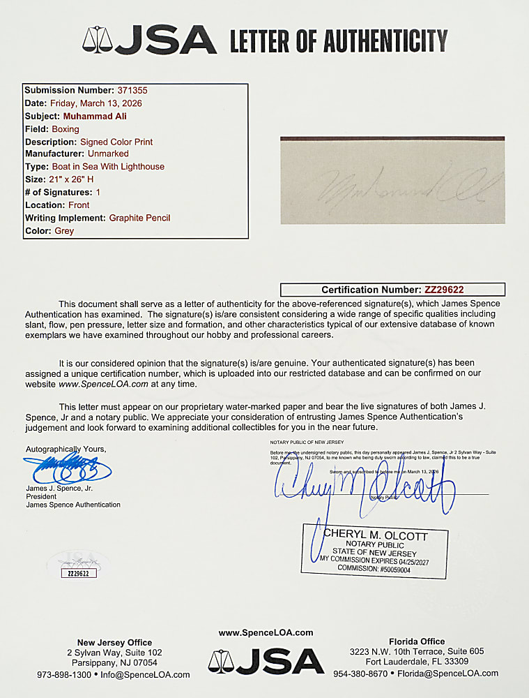 Muhammad Ali Signed Limited-Edition Silkscreen Print - JSA