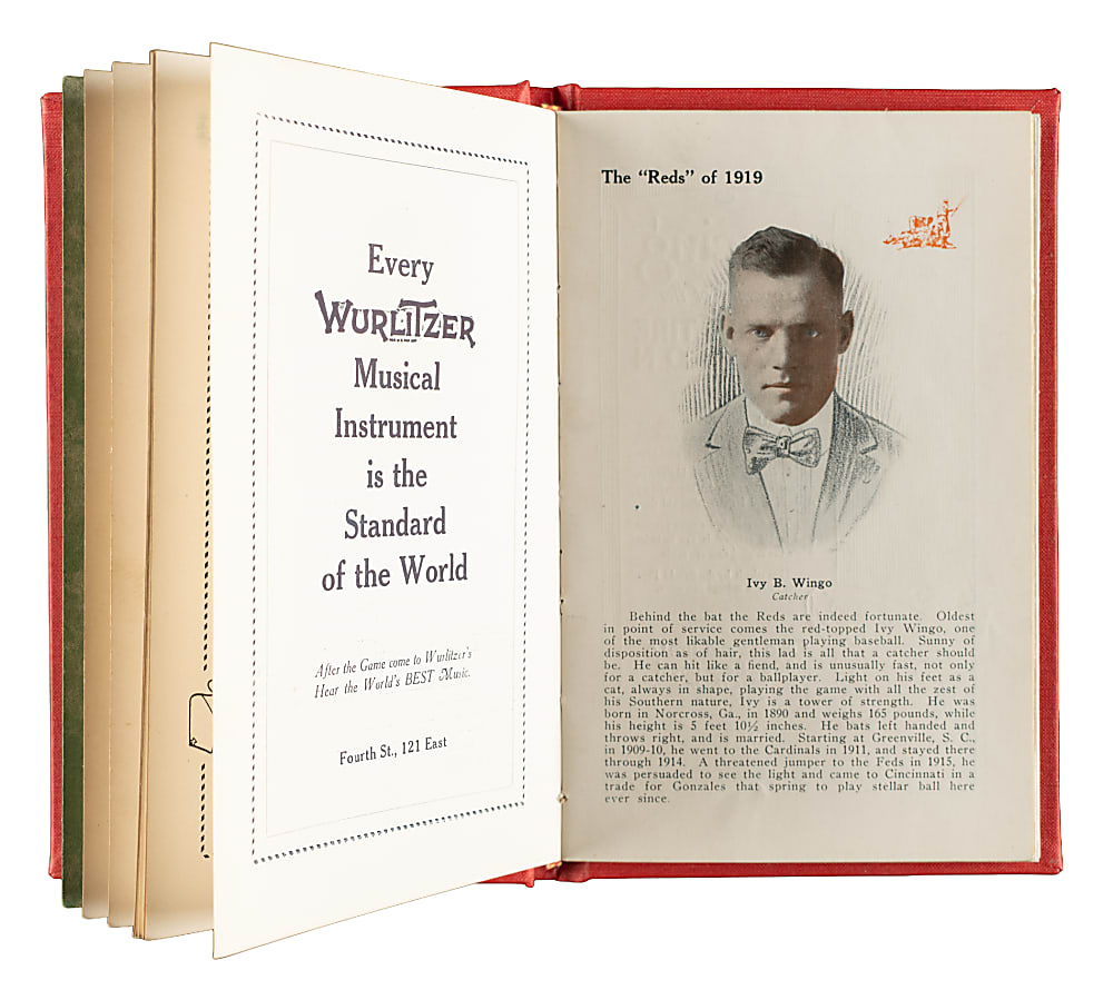 1919 Cincinnati Reds Yearbook