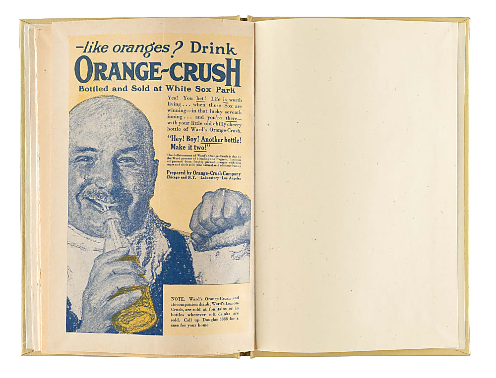 1920 Chicago White Sox (vs. Cleveland Indians) Program with Joe Jackson, Eddie Cicotte, and Eddie Collins in Lineup