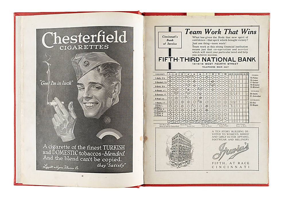 1919 Cincinnati Reds (vs. Chicago White Sox) World Series Game 2 Program