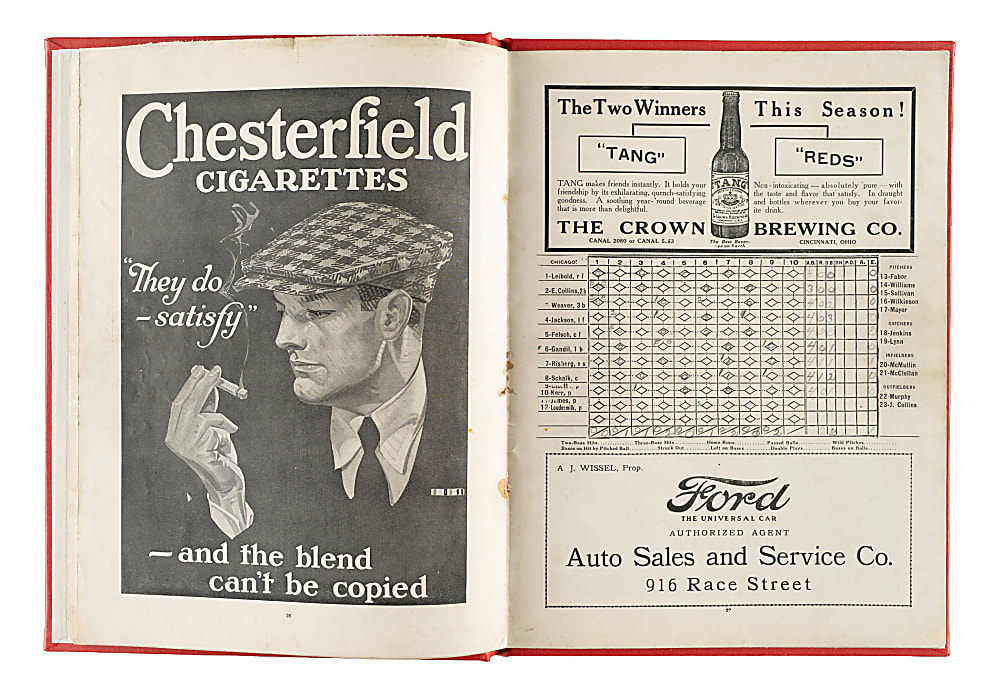 1919 Cincinnati Reds (vs. Chicago White Sox) World Series Game 2 Program