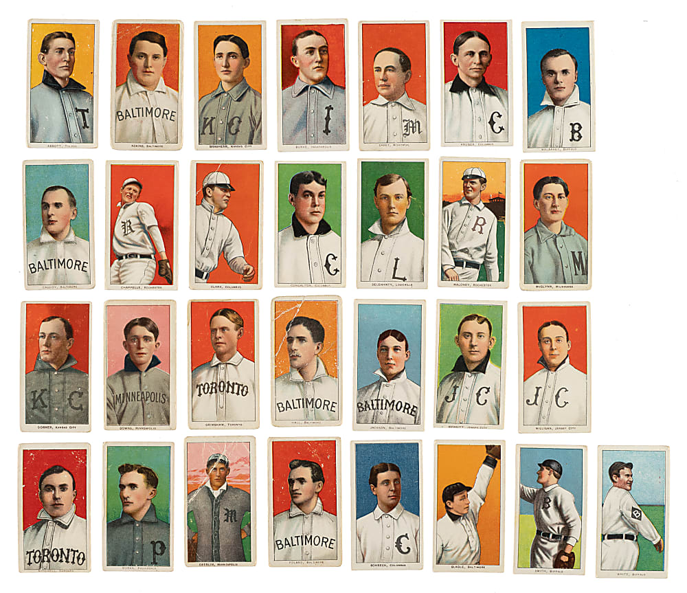 1909-1911 T206 White Border Minor League Collection (33) Including Dummy Taylor