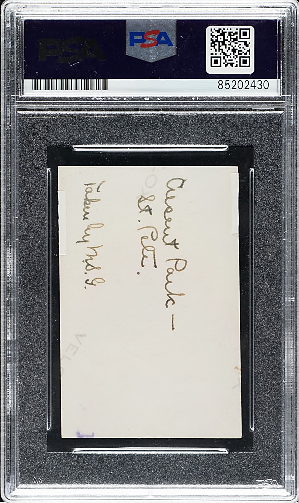 Signed Circa 1930s Lou Gehrig Original Snapshot Photograph PSA/DNA Type I