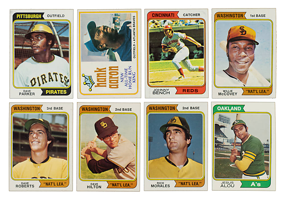 1974 Topps Complete Set (660) Plus Traded Series (44) and Team Checklists (24)