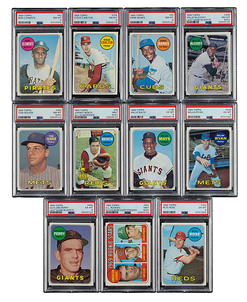 1969 Topps Near-Complete Master Set (664 Cards Plus 27 Variations)