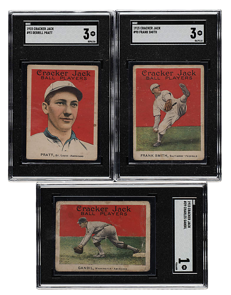 1914 and 1915 E145 Cracker Jack Collection (57) Including Chick Gandil ("Black Sox")