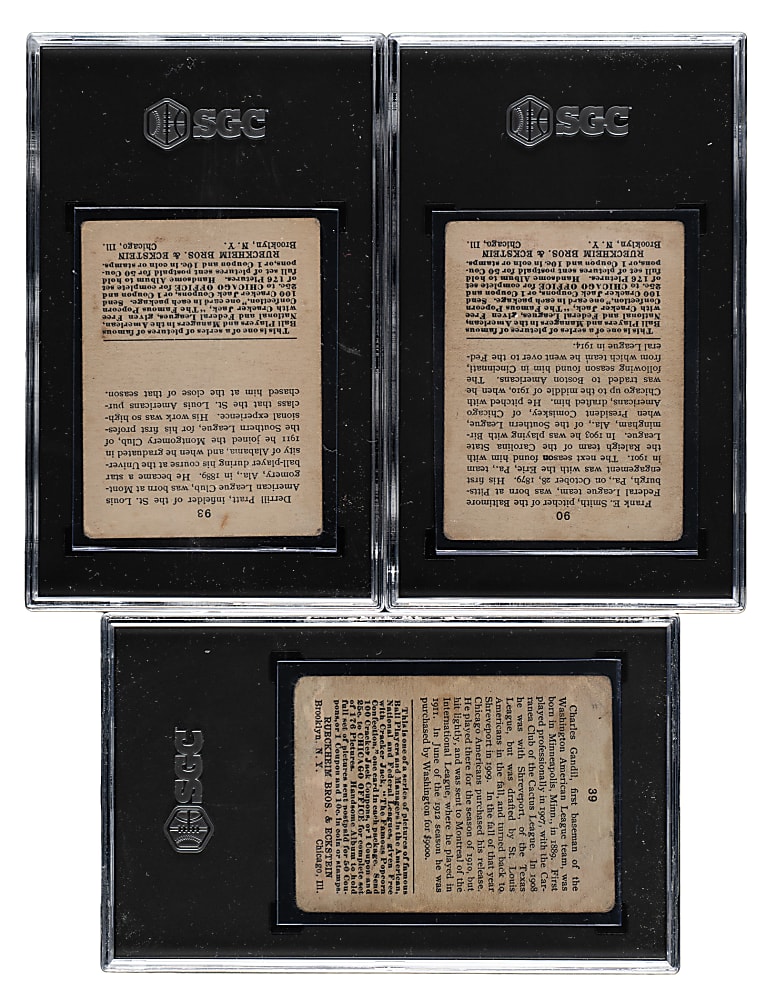 1914 and 1915 E145 Cracker Jack Collection (57) Including Chick Gandil ("Black Sox")