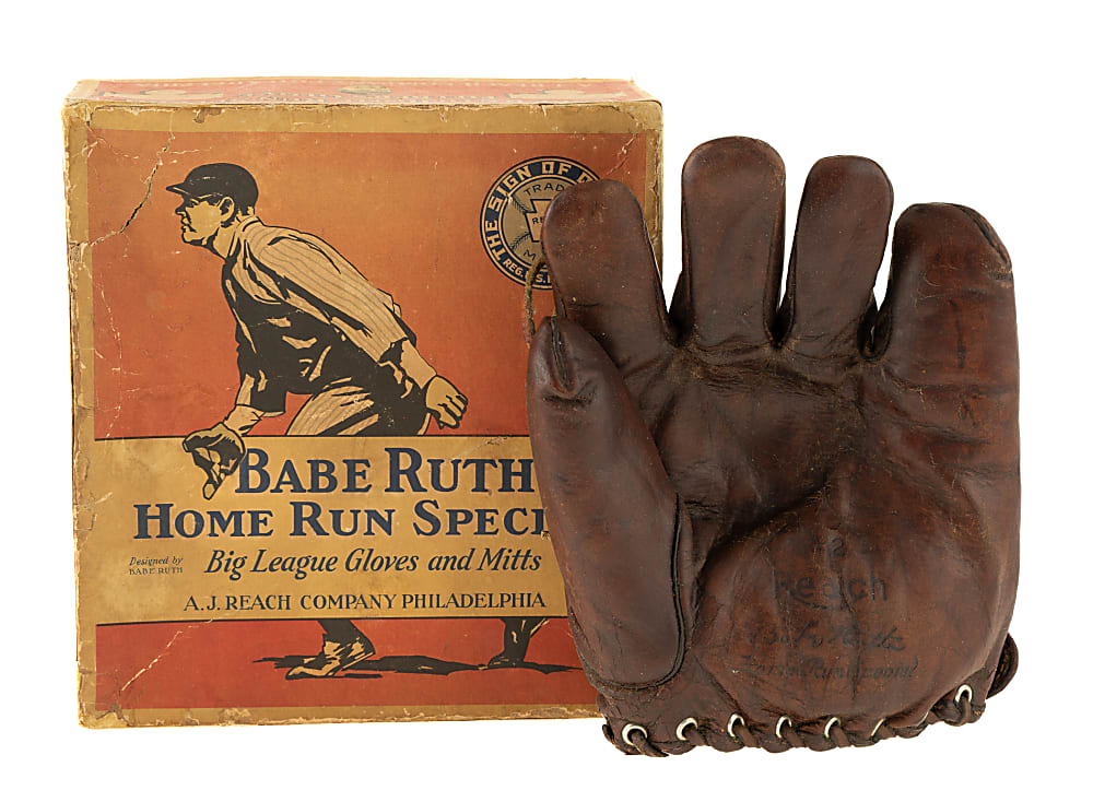 Late 1920s-Early 1930s Babe Ruth "Home Run Special" Glove with Original Box