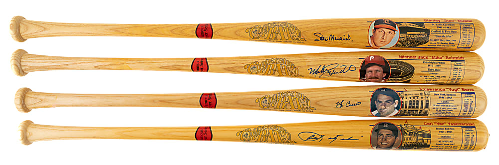Hall of Fame Single-Signed Cooperstown Bat Collection (8) Including Yogi Berra, Duke Snider, and Carl Yastrzemski