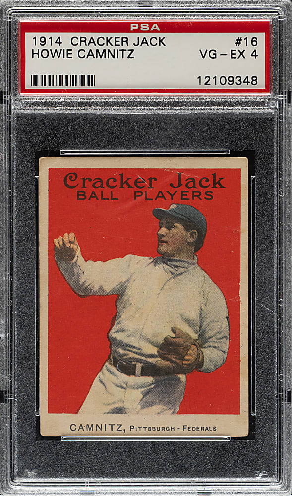 1914 E145 Cracker Jack #16 Howie Camnitz PSA VG-EX 4