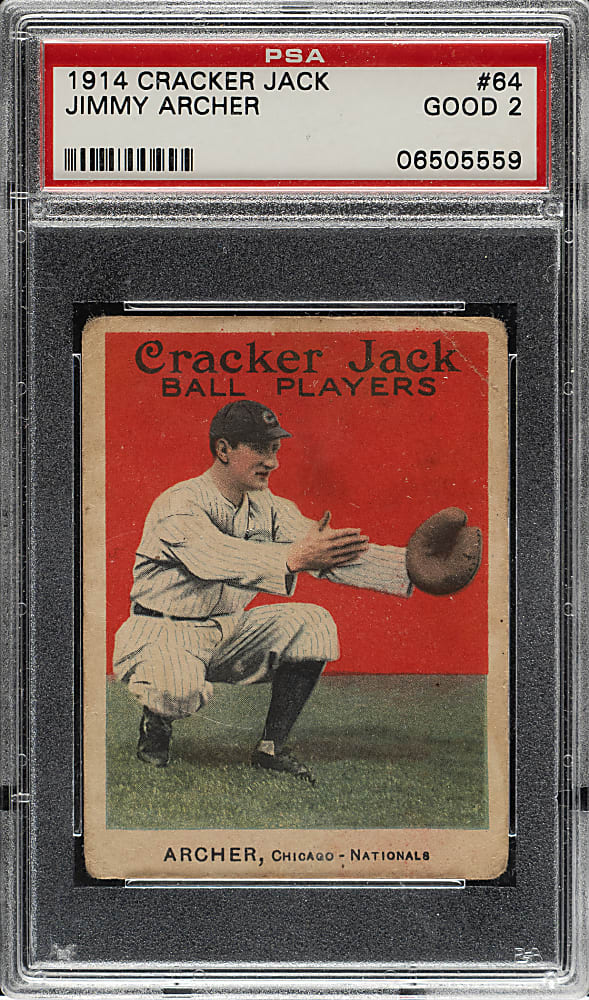1914 E145 Cracker Jack #64 Jimmy Archer PSA GOOD 2