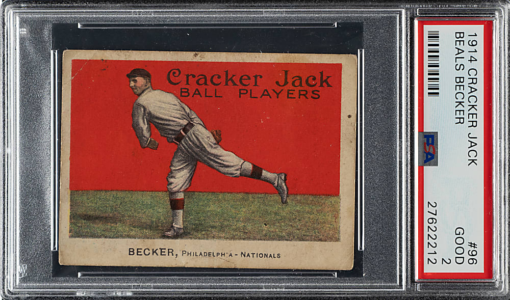 1914 E145 Cracker Jack #96 Beals Becker PSA GOOD 2