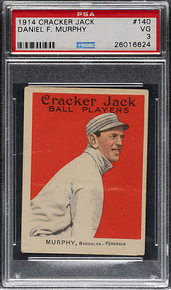 1914 E145 Cracker Jack #140 Daniel Murphy PSA VG 3