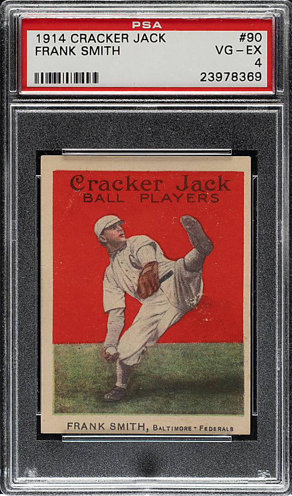 1914 E145 Cracker Jack #90 Frank Smith PSA VG-EX 4